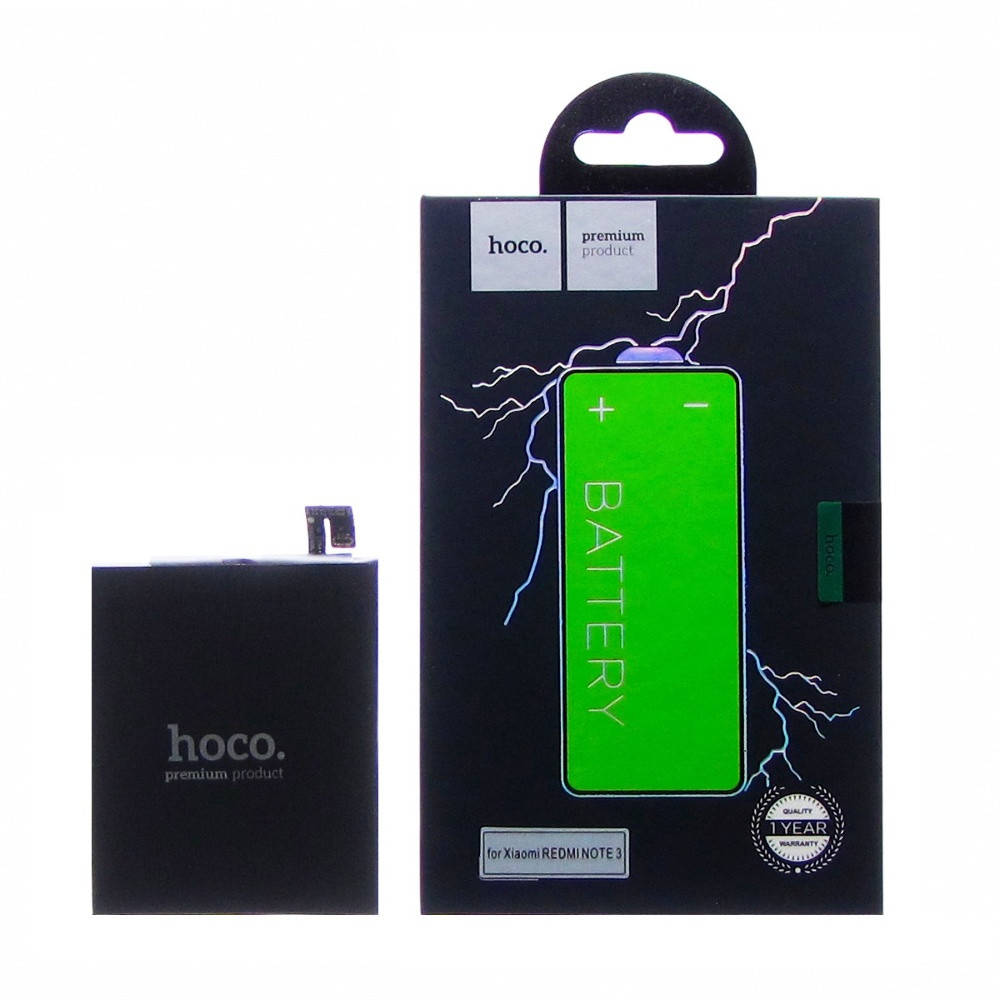 

Аккумулятор HOCO BM46 для Xiaomi Redmi Note 3 4000 mAh Черная (19762)