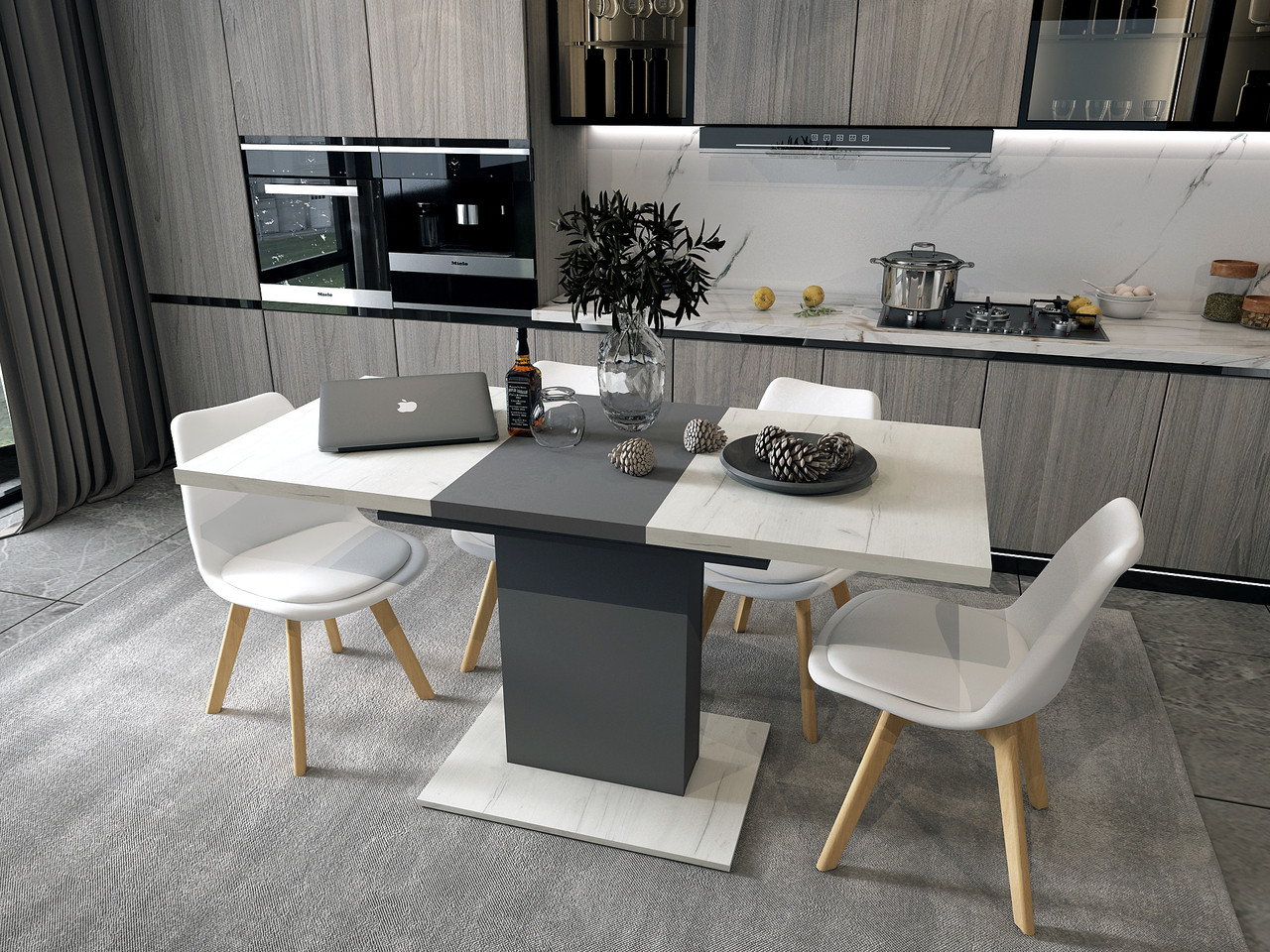 Стілець Doros Бін Білий 49х43х84 (84110001) 9