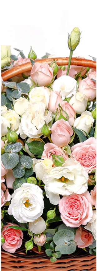 

Подарочные бумажные пакеты БУТЫЛКА 12*9*36 см Белые цветы