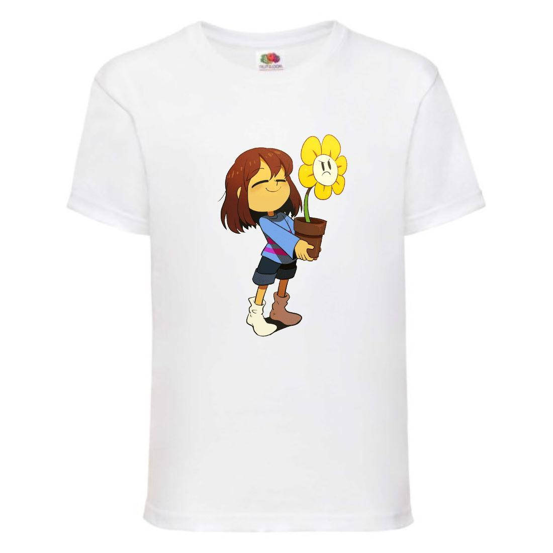 

Футболка детская Андертейл 001 (Undertale) белая, размеры 104-116-128-140-152-164
