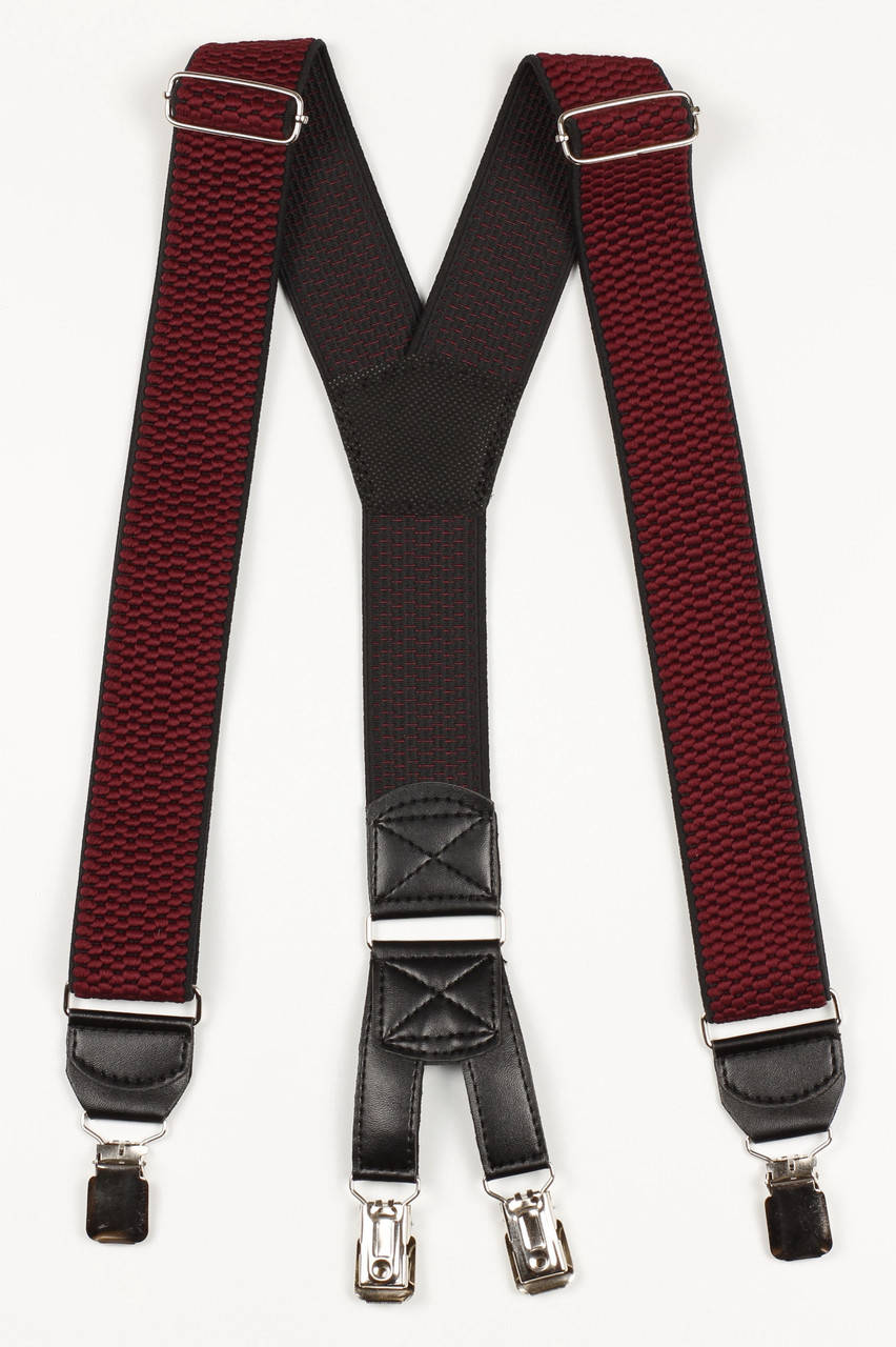 

Подтяжки мужские унисекс широкие однотонные York Y40 Top Gal бордовые цвета в ассортименте