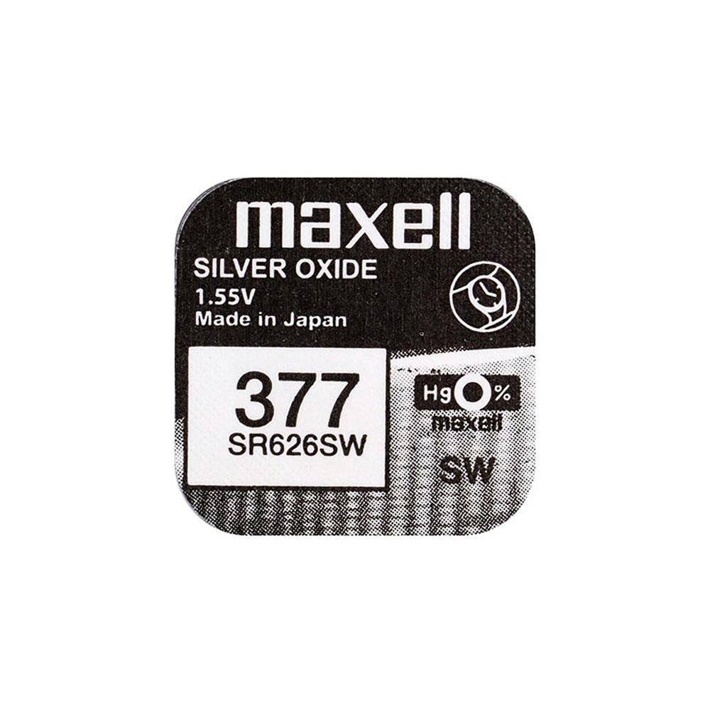 

Часовая батарейка Maxell 377 / SR 626 SW / AG4 (1шт.)