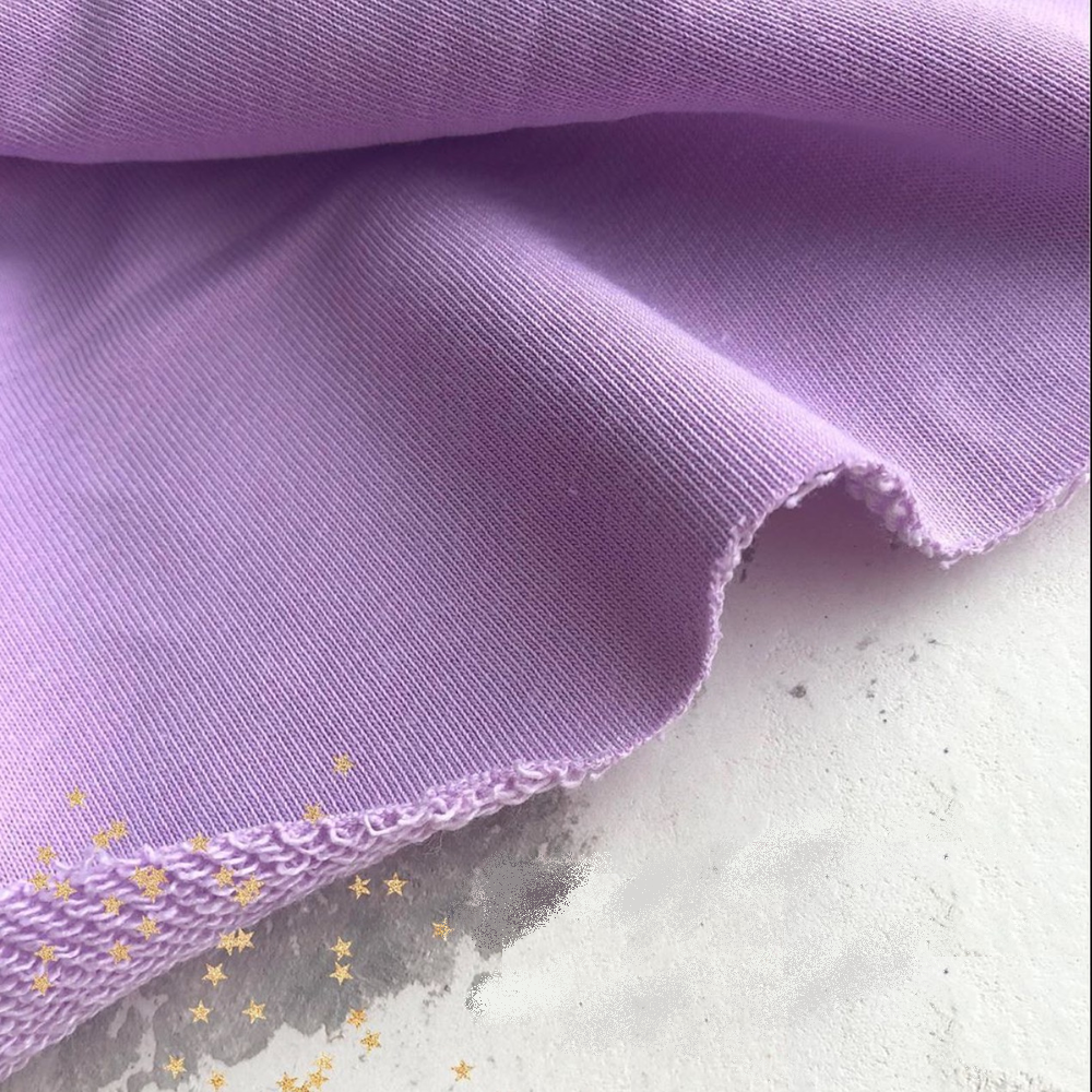 

Трехнитка ПЕТЛЯ Лила Состав: 100% хлопок для толстовок, спортивных костюмов и т. д., Лиловый