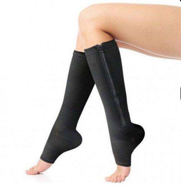 

Компрессионные гольфы Zip Sox L/XL Черные, Черный