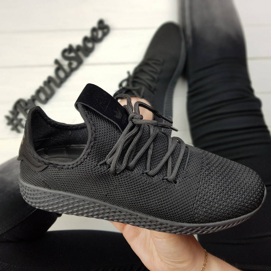 

Кроссовки женские Adidas human race, сетка, спортивные, повседневные, Адидас, Черный