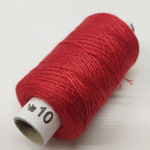 

Нитки джинсовые, высокой прочности 10, красные col.010, Красный