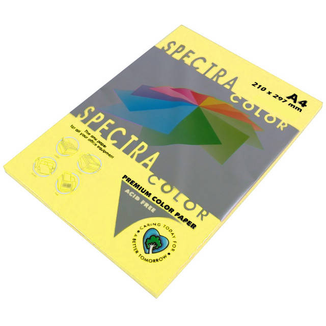 

Бумага Spectra Color А4 80г/м2 100 листов светло-желтая 115, Желтый