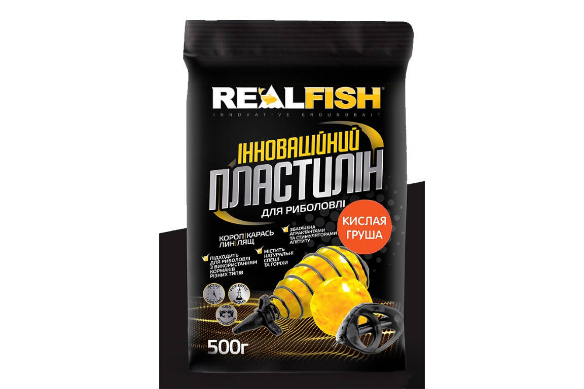 

Пластилин Real Fish 0.5кг "Кислая груша"