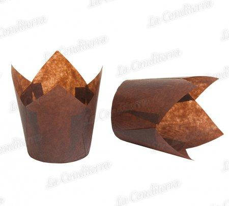 

Тюльпаны для маффинов коричневые (150шт)