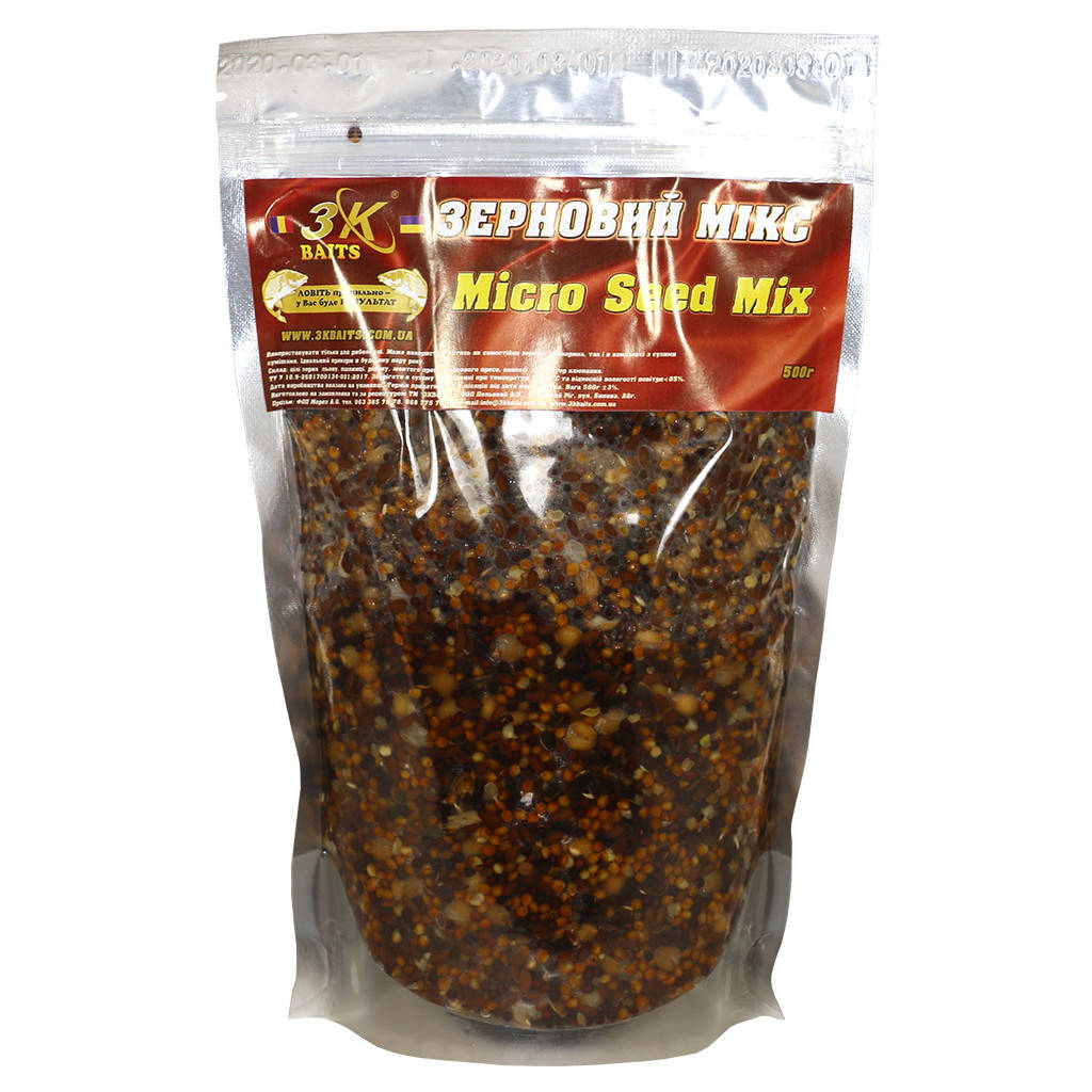 

Прикорм «Зерновий МІКС Micro Seed Mix» (натуральний) 0,5 кг