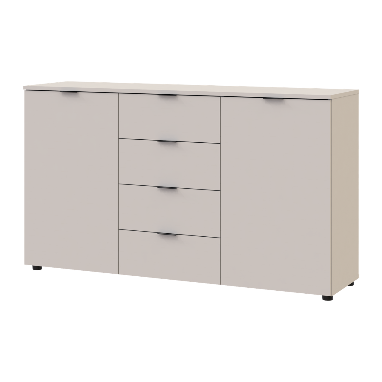 Комод Doros Рон 5 2 фасади 4 шухляди Кашемір 140х38х81 (41516047) 4