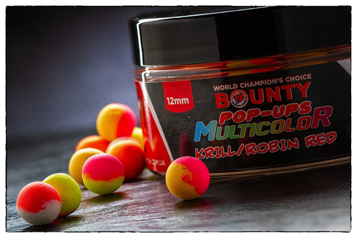 

Бойлы поп-ап BOUNTY MULTICOLOR "KRILL / ROBIN RED" 12 мм