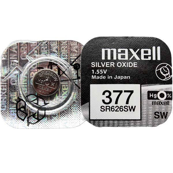 

Батарейка Maxell SR 626 SW G4(377) (NEW EUROPE)