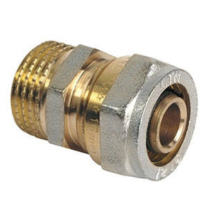

Муфта с наружной резьбой 16х1/2" металлопластик