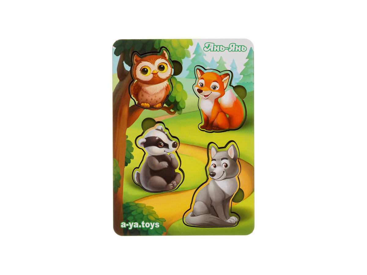 

Вкладыши "Лесные животные-2" (фон с подсказкой) Ань-Янь. ПСФ058