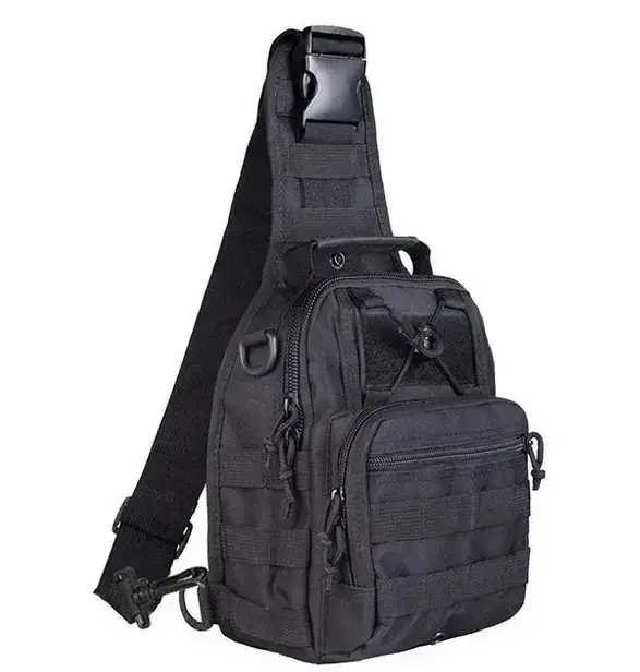 

Рюкзак однолямочный тактический Tactical TY-001 5л. черый, Черный