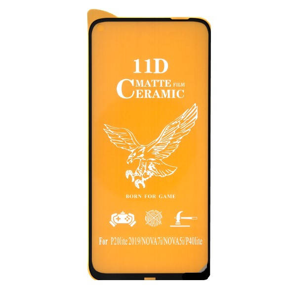

Захисна плівка Ceramic Matte Huawei P40 Lite Full Glue black, Черный