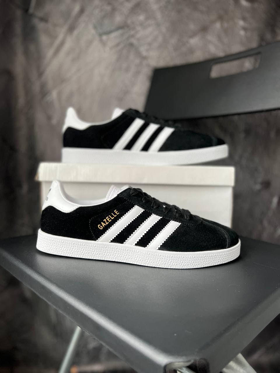 

Кроссовки мужские (кеды мужские) Adidas Iniki демисезон, Черно-белый