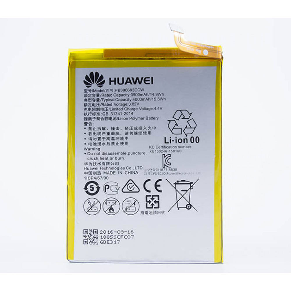 

Аккумулятор HB396693ECW для Huawei Ascend Mate 8 (Original) 4000мAh