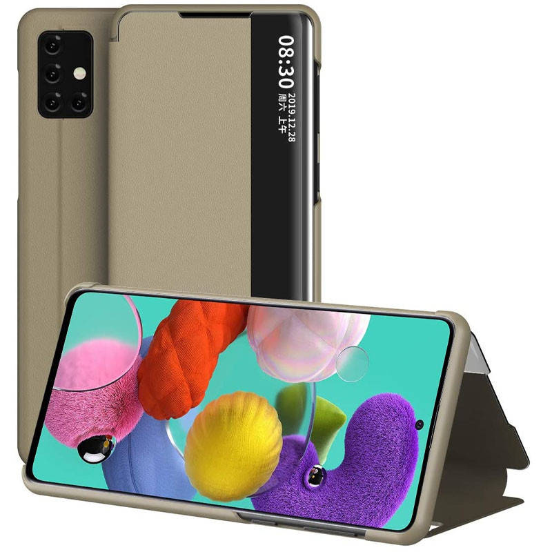 

Чехол-книжка Smart View Cover для Samsung Galaxy A71, Золотой