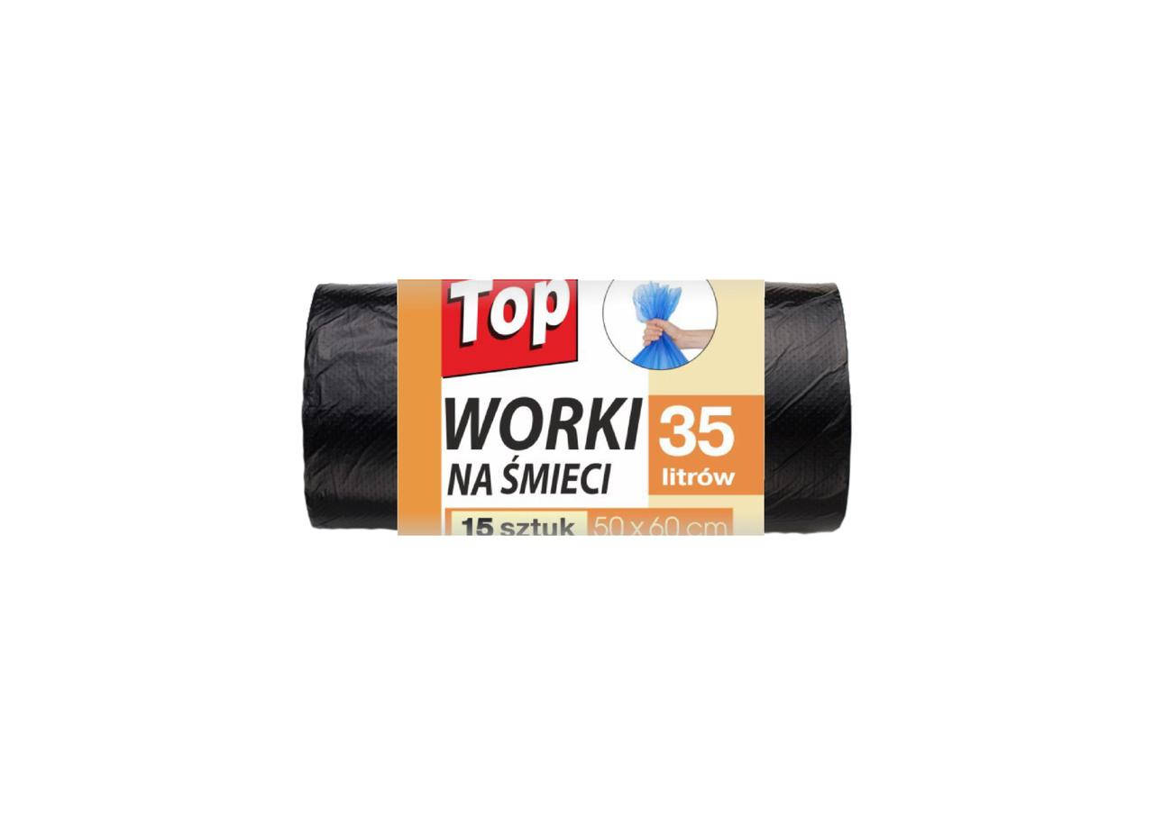 

Пакет для сміття Top R 35л./15шт., 50шт.\міш.