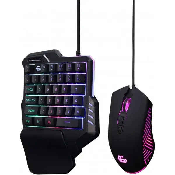 

Комплект клавиатура и мышь Gembird GGS-IVAR-TWIN Black (USB проводной), Черный