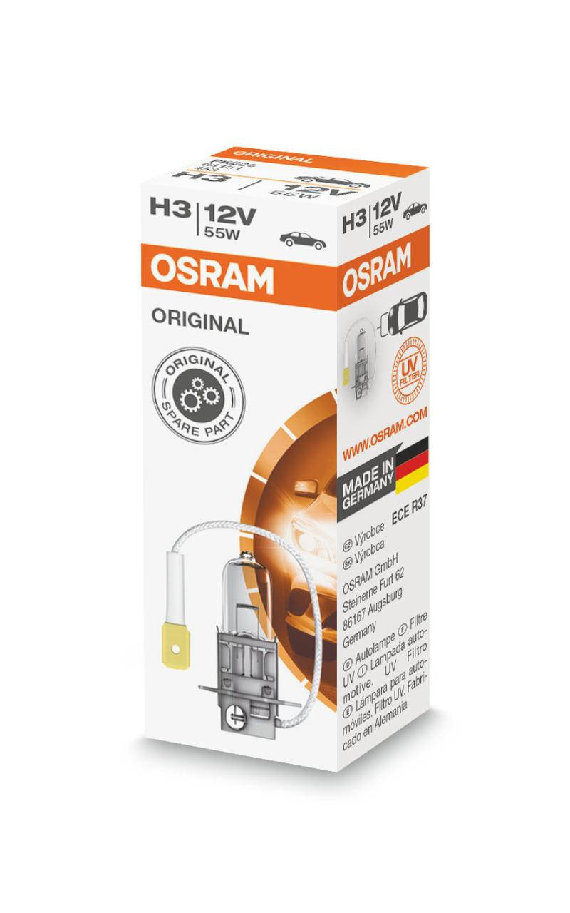 

Автомобильная лампа OSRAM ORIGINAL H3 12V 55W 64151-01B