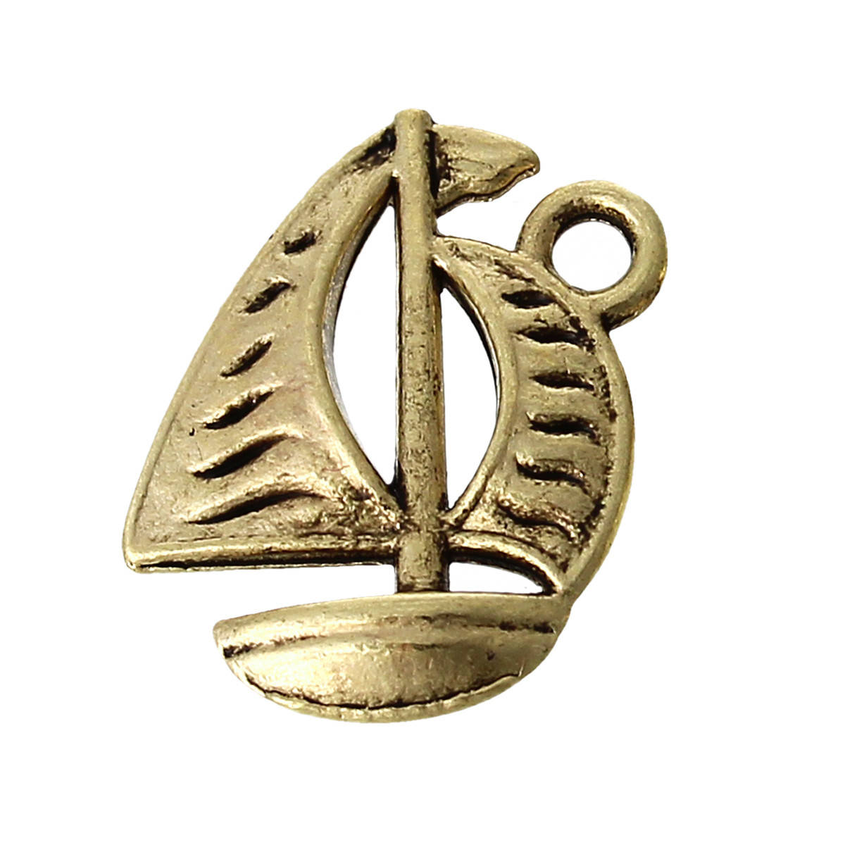 

Подвеска Лодка, Яхта, Корабль, Судно, Цинковый сплав, Античное золото, 17 mm x 15 mm