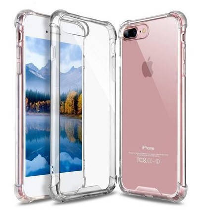 

Силиконовый противоударный прозрачный чехол для iPhone 8 Plus (бампер)