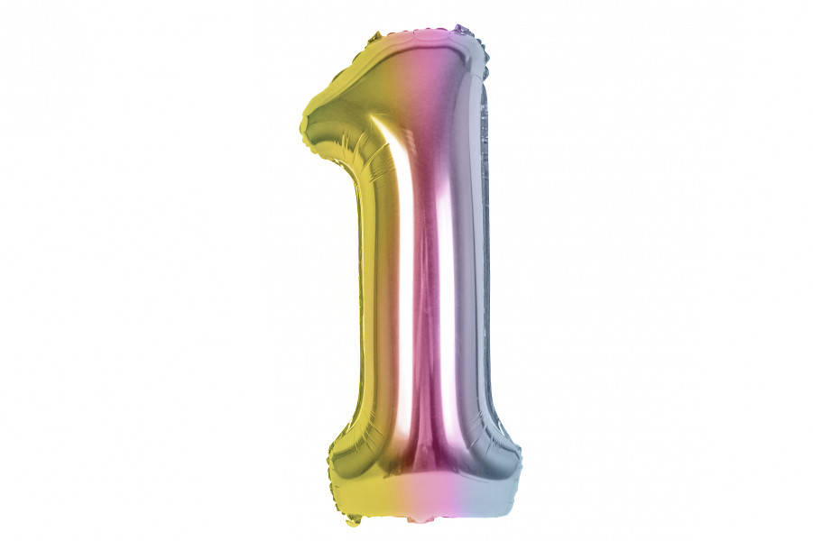 

Воздушный шар цифра "0-1" multicolor (1 метр)