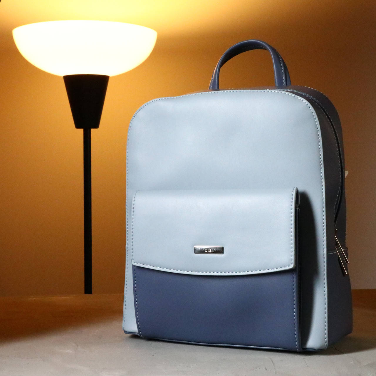 

Женский рюкзак стильный, женский яркий рюкзак синего цвета в стиле "loft" "Lv", Синий