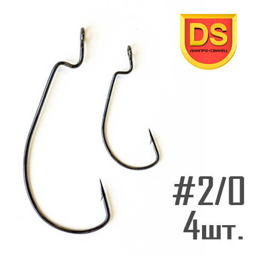 

Крючок Offset Wide №2/0 Днипро-Свинец (4 шт.)