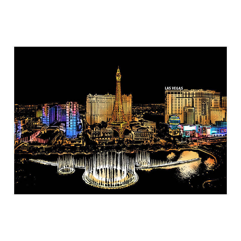 

Скретч-картина YUELU P1-A05 Las Vegas Лас Вегас набор для рисования царапинами