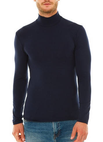 

Гольф (водолазка) мужской, вискоза, темно-синий