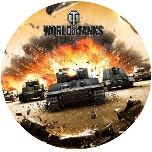 

Вафельная картинка World of tanks 4, Разные цвета
