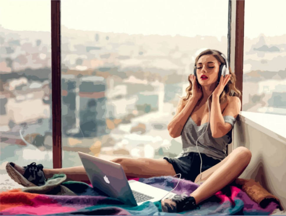 

Картина по номерам Почувствуй мгновение 40х50