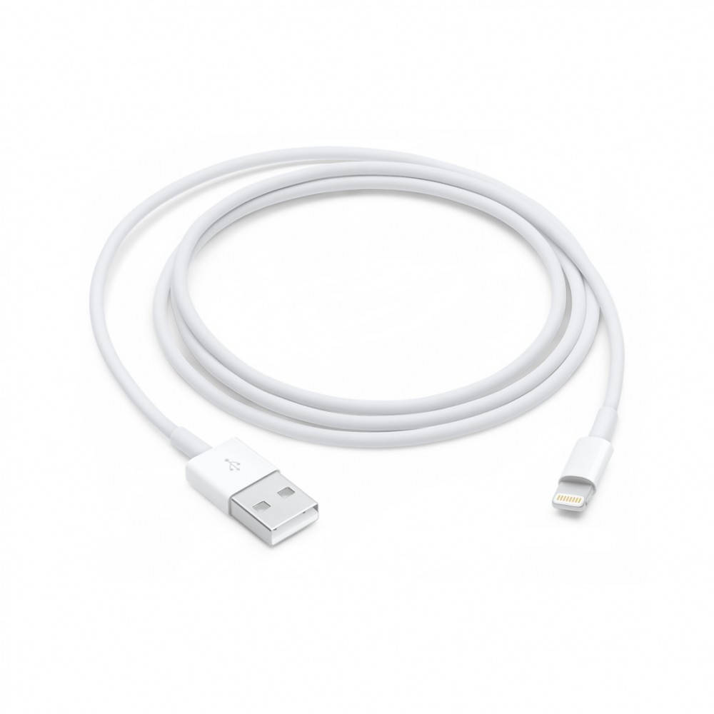 

Оригинальный кабель Apple Lightning to USB для iPhone 1m (MD818) (без упаковки), Белый