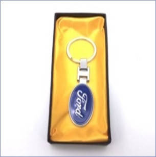 

Брелок автомобильный для ключей Ford металл/синий в коробке