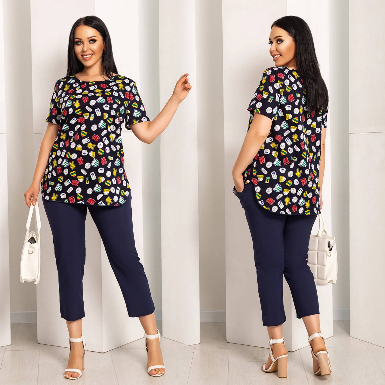 

Костюм двойка женский полубатальный, размеры 46-60 "LADA" недорого от прямого поставщик