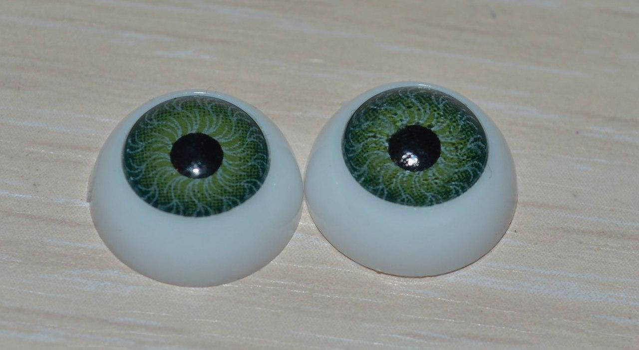 

Зеленые глаза для кукол 12 мм