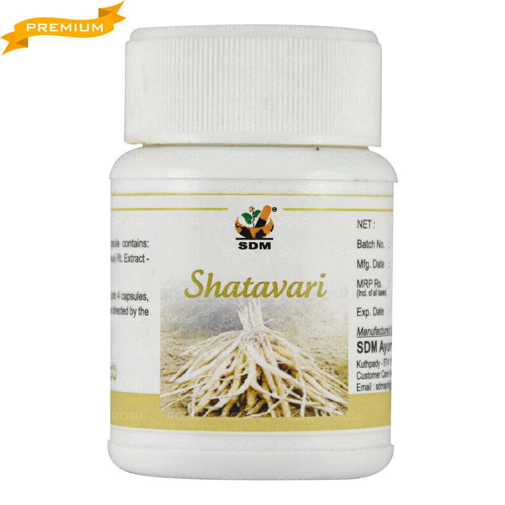 

Шатавари (Shatavari Capsules, SDM), 40 капсул по 500 мг - Аюрведа премиум класса