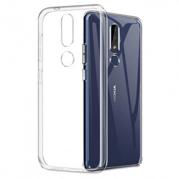 

Силиконовый прозрачный чехол для Nokia (Нокиа) 3.1 plus, Разные цвета