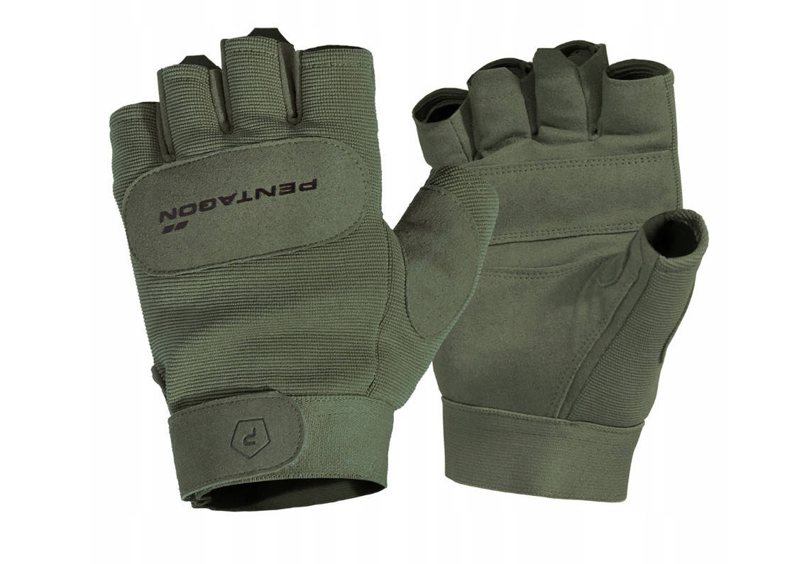 

Перчатки тактические с открытыми пальцами Pentagon Duty Mechanic L Оливковый (MR49424)