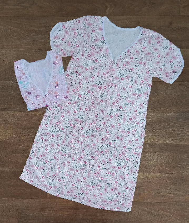 

Ночная рубашка женская хлопок, ночнушка женская с коротким рукавом 60