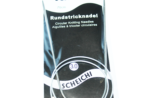 

Спицы металлические круговые на тросе 70см:3