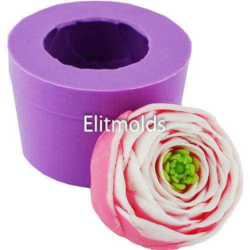 

Силиконовая форма Ранункулюс малый 3D