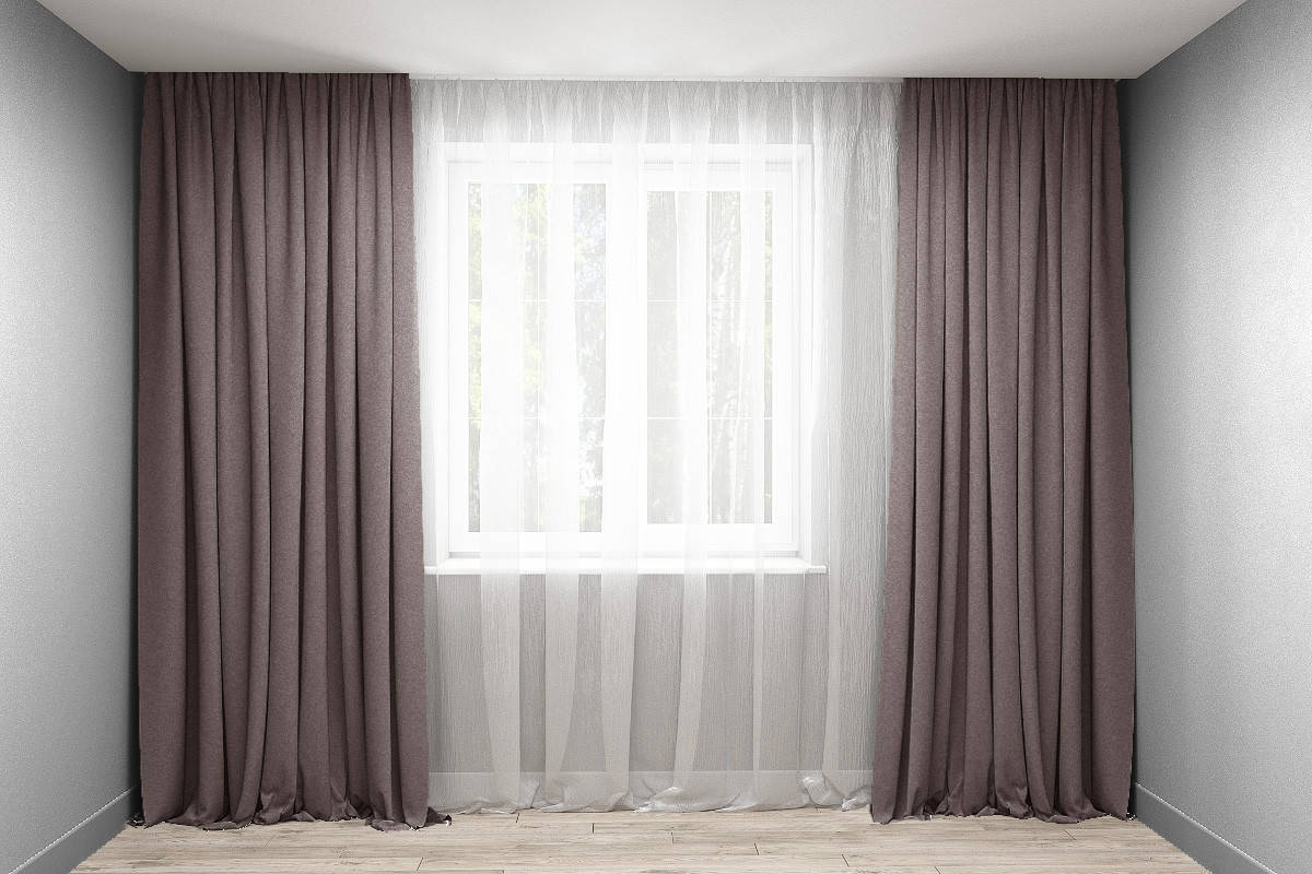 

Комплект штор микровельвет Серо-коричневый