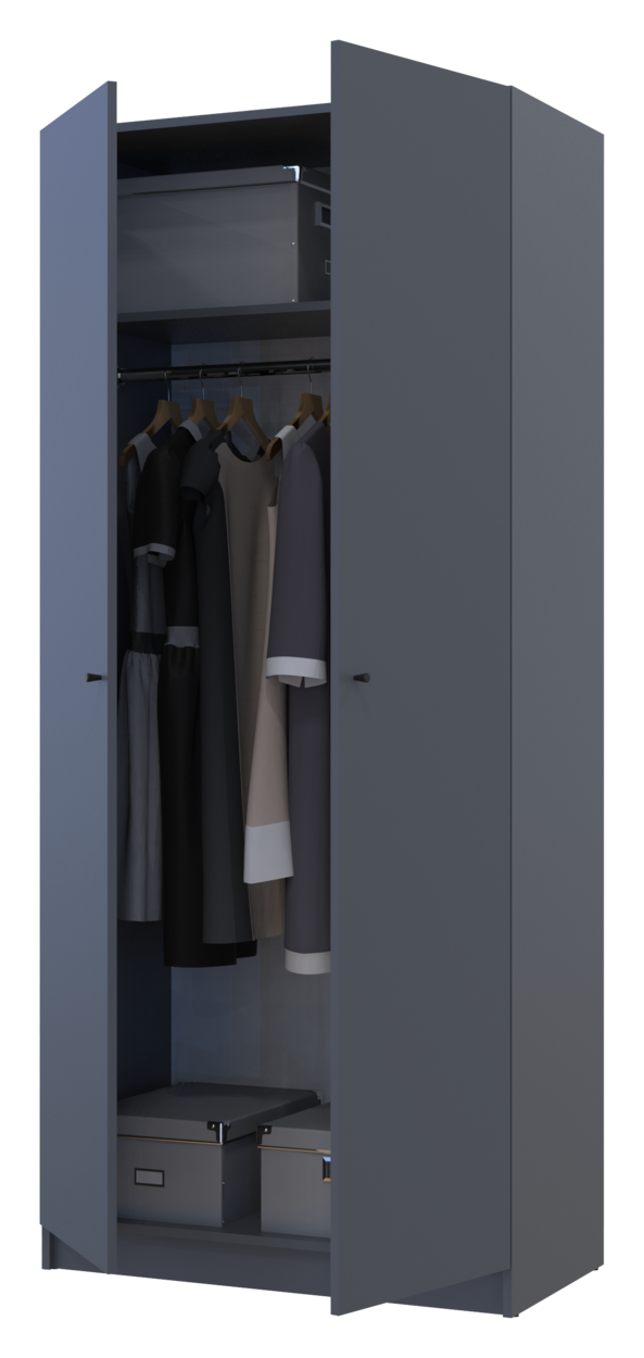 Полиця для одягу Doros Promo Графіт 3шт. 86.7х35х1.6 (41516029) 5