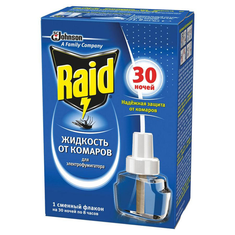 

Жидкость для фумигатора Рейд/Raid 30 ночей