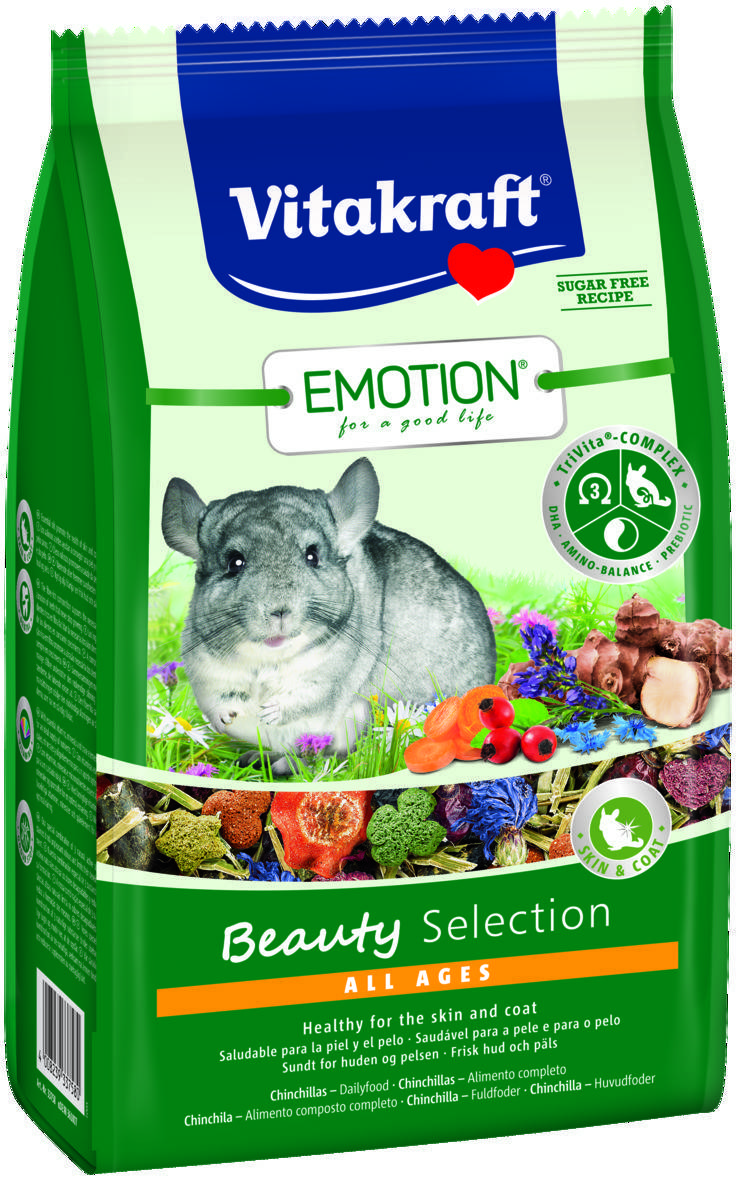 

Корм для шиншилл Vitakraft Emotion Beauty 600г.